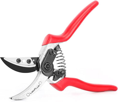 Rose Floral Scissors,Pruning Shears, SK5 Steel Blade with Anti-Rust Coating, Flower Handheld Clipper Pruner and Holder. Solid Aluminum Handle, Ergonomic Grip. Ideal for Gardens, Florists