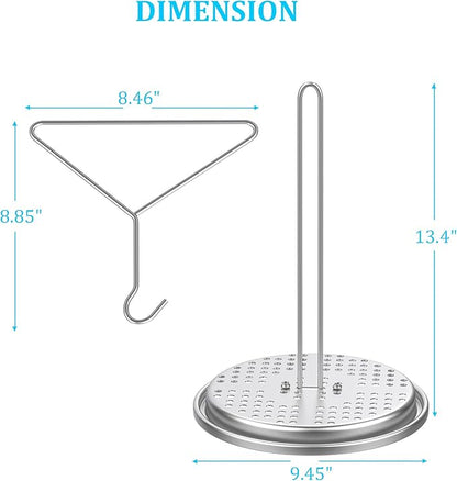 LS'BABQ Turkey Chicken Fryer Accessory Kit with Handle Lifter Hook for Deep Fry Pot Fryer Grill,Poultry Deep Frying Rack with Lifting Hook