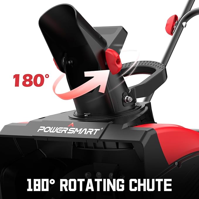 PowerSmart 18" Corded Snow Blower, Electric Snow Thrower with 15-Amp Motor, 2200 RPM, 30' Throwing Distance DB7517