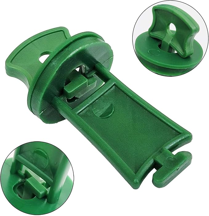 100 Sets Greenhouse Support Clip Fixing Twist Clips Plastic Shading Clips/Washers/Extenders Clips, for Bubble Wrap Sunshade Net Insulation