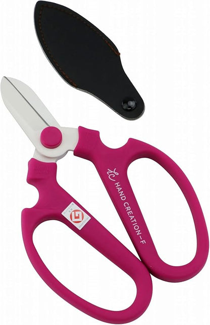 Japanese Florist Scissors – Professional Ultra Sharp Flower Shears Made in JAPAN for Ikebana Floral Design & Gardening SAKAGEN HAND CREATION F-170 (Violet)