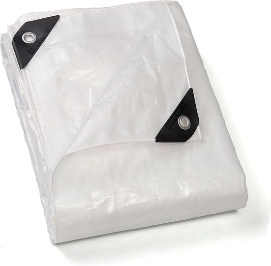 GUARD SHIELD Clear Tarp Heavy Duty 20x30 Feet Waterproof for Outdoor Garden Poly Cover UV Resistant Transparent Tarpaulin10mil