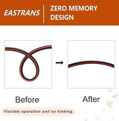 EASTRANS Female to Female Garden Hose 5 ft x 5/8", Heavy Duty Short Water Hose with 3/4" Solid Brass Connector, Flexible, Lightweight, Durable