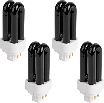 BlueStars Premium Quality 7W 41050 Replacement UV Light Bulbs for Indoor DynaTrap Models DT1050 DT1100 DT1210 DT1250 DT1260-4 Pin Base, 1/2 Acre - Pack of 4