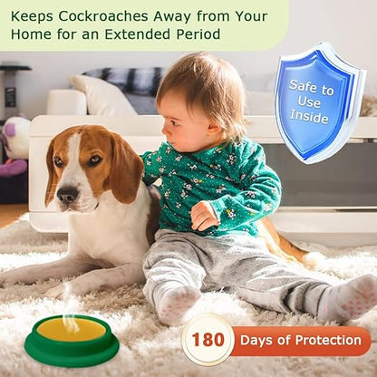 36 Pack Cockroach Gel Bait, Highly Effective Roach Killer Indoor Infestation Solution, Fast Acting Cockroach Killer Indoor Home Kitchen Use, Easy to Apply & No Mess Roach Bait, Long-Lasting
