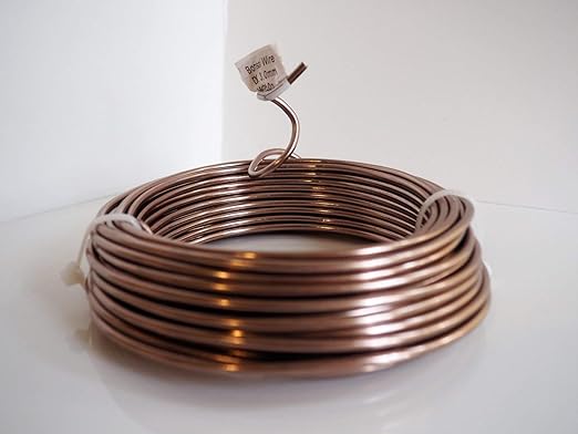 Anodized Aluminum 3.5mm Bonsai Training Wire 250g Large Roll (30 feet) - Choose Your Size and Color (3.5mm, Brown)
