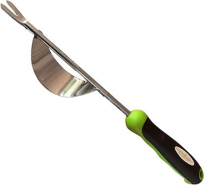 Garden Guru Dandelion Weeder Tool with Ergonomic Handle & Fulcrum - Stainless Steel Weed Puller for Planting, Weeding, Flower and Vegetable Care in Lawn Garden Yard | Rust Resistant