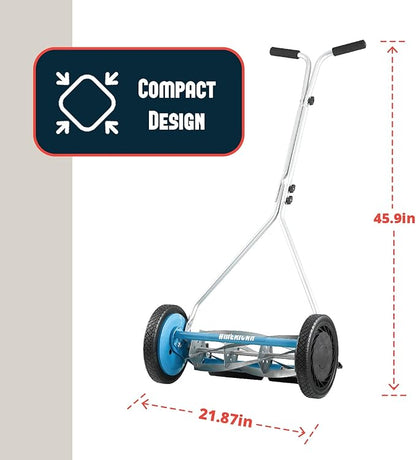 American Lawn Mower Company 1415-16SK2 16-Inch 5-Blade Push Reel Lawn Mower with Sharpener