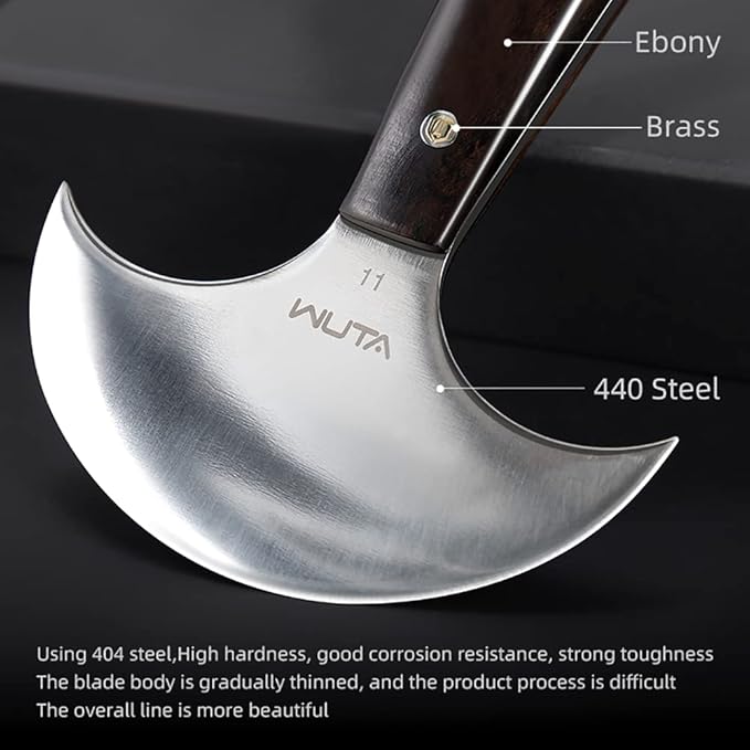 WUTA Leather Cutting Knife Ultra Sharp Round Head Craft Skiving Cutting Tools Round Leathercraft Knife DIY Handmade Senior Leather Tools (11# 4 inches)