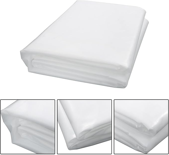 24 x 25FT Greenhouse Plastic Sheeting, 6 Mil Heavy Duty Clear Polyethylene Film, Covering for Gardening, Farming