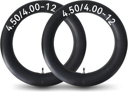 HXYCNNA 2 Pack 4.50-12 4.00-12 Inner Tube Heavy Duty with TR13 Straight Stem for Golf Carts Tractor Hand Trucks, Wheelbarrows, Mower