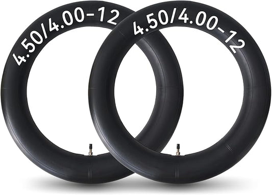 HXYCNNA 2 Pack 4.50-12 4.00-12 Inner Tube Heavy Duty with TR13 Straight Stem for Golf Carts Tractor Hand Trucks, Wheelbarrows, Mower