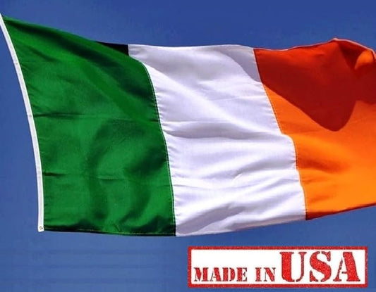 US Flag Factory - 5x8 FT Ireland Irish Flag (Sewn Stripes) Outdoor SolarMax Nylon - Made in America - Premium Quality (5x8 FT)