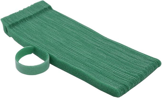 Garden Hook＆Loop Plant Cable Ties, 200 Pcs Adjustable Garden Nylon Ties for Supporting Plant and Vines, Multi-Functional Ties (200 Pcs, 8 Inch, Green)