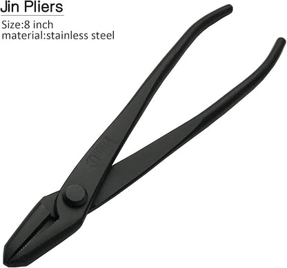 5-Piece Bonsai Tool Set,Knob Cutter,Concave Cutter,Wire Cutter,Jin Pliers,Bonsai Scissors