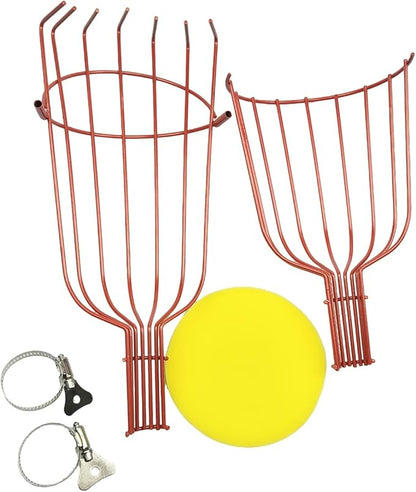 Stainless Steel Fruit Picker Basket Tool for Apple, Cherry, Berry, Orange, Blueberry, Mango, Avocado, Lemon, Peach Harvesting (12FT Full Set)