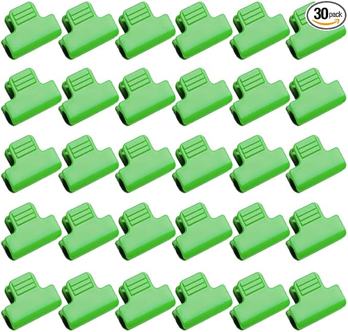 30pcs 8mm Greenhouse Clamps Hoops for 7-9mm PVC Pipe Tubes, Windproof Set Green-house Film Clamp, Outside Patio Shading Net Rod Clip Garden Hoop for Row Cover, Plastic Sheeting Support, Green