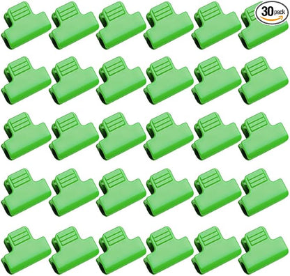 30pcs 8mm Greenhouse Clamps Hoops for 7-9mm PVC Pipe Tubes, Windproof Set Green-house Film Clamp, Outside Patio Shading Net Rod Clip Garden Hoop for Row Cover, Plastic Sheeting Support, Green