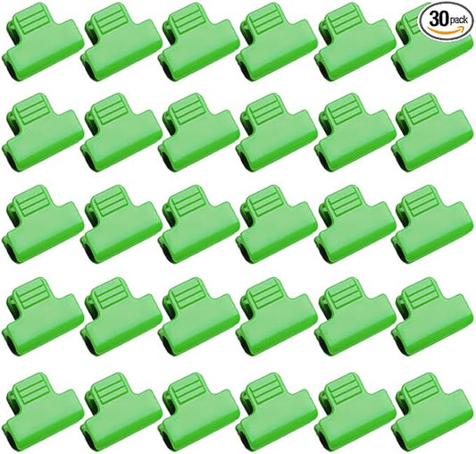 30pcs 8mm Greenhouse Clamps Hoops for 7-9mm PVC Pipe Tubes, Windproof Set Green-house Film Clamp, Outside Patio Shading Net Rod Clip Garden Hoop for Row Cover, Plastic Sheeting Support, Green