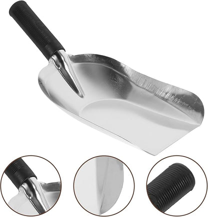Kisangel Stainless Steel Square Shovel Small Gardening Hand Shovel Garden Hand Trowel Gardening Tools Digging Rural Small 201 Stainless Steel
