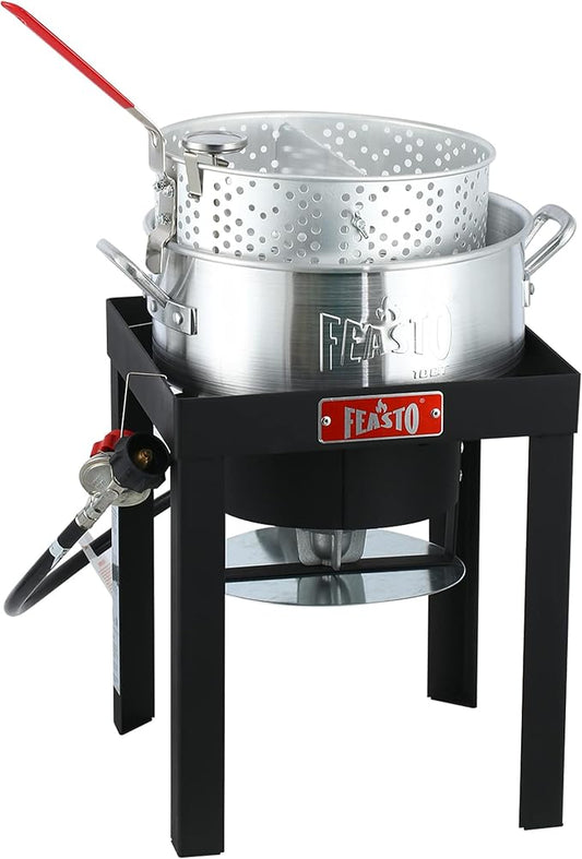 Outdoor Aluminum Fryer Pot (10 QT)