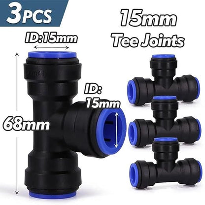 190.2FT Drip Irrigation System for Garden with 32 Nozzles & Emitters, Garden Watering System with 1/2" & 1/4" Tube and Barbed Fittings - Adjustable Sprinklers Kit for Greenhouse, Lawn, Raised Bed