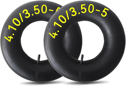 2-Pcs 4.10/3.50-5 Tube 11x4.00-5 4.10-5 3.50-5 Inner Tube for Wheelbarrows, Lawn Mowers, Hand Trucks and More