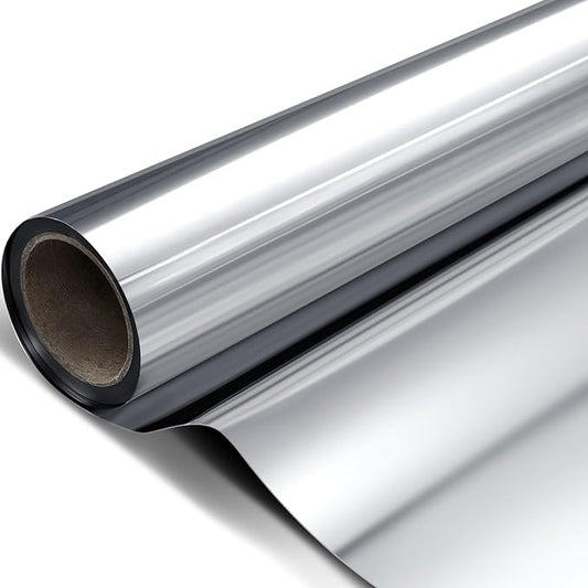 4 x 200 Ft Highly Reflective Film Roll Heavy Duty Horticulture Film Roll for Outdoor Indoor Plant Grow Tent Warm House Greenhouse Room, 2 Mil Silver