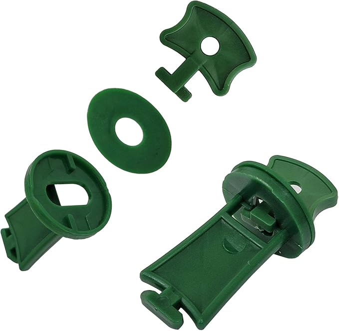 100 Sets Greenhouse Support Clip Fixing Twist Clips Plastic Shading Clips/Washers/Extenders Clips, for Bubble Wrap Sunshade Net Insulation