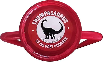 SmartSign Post Driver, Heavy Duty 22 lb Steel Post Pounder for Sign Posts/U-Channels/Fence Posts, Red