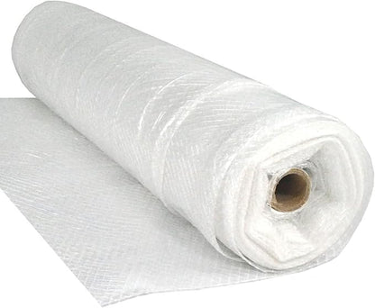 Farm Plastic Supply - Dura Skrim String Reinforced Clear Plastic Sheeting - 6 Mil - (20' x 200') - Reinforced Poly Film Tear Resistant, Weatherproof, Vapor Barrier Polyethylene Roll for Construction