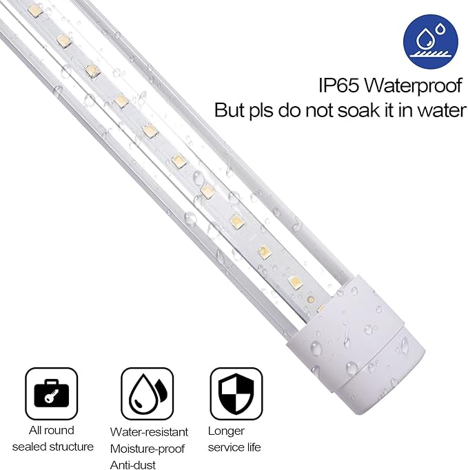 JCBritw Standing LED Grow Light，Adjustable 2ft T8 Bar Plant Light, White 4500K Full Spectrum Plant Grow Lamp on Stand for Indoor Plants Seed Starting, Seedlings, Veg, Flower