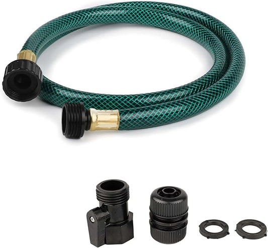 Garden Hose Leakproof for Gardener: 1/2” PVC Water Hoses with GHT Fittings - 4 FT No Kink and Flexible for Outdoor Watering