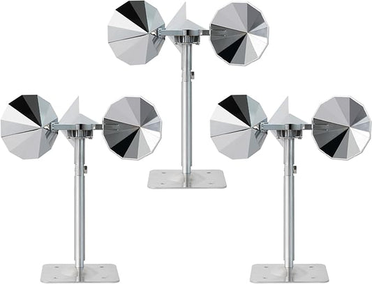 OFFO 3 PCS Bird Scare Reflective Device, Bird Reflector Keep Pigeon Woodpeckers and Sparrows Away for Outdoor Use Boats Roofs Gardens