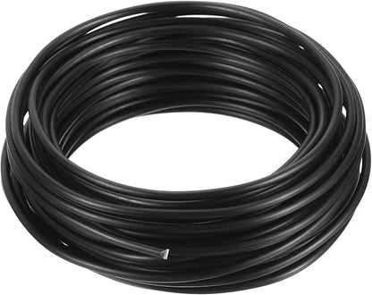 PATIKIL 3.0mm Bonsai Training Wire, Floral Wire Stems Anodized Aluminum Tree Wire 32.8 Feet Total for Gardening Branch Fixing, Black