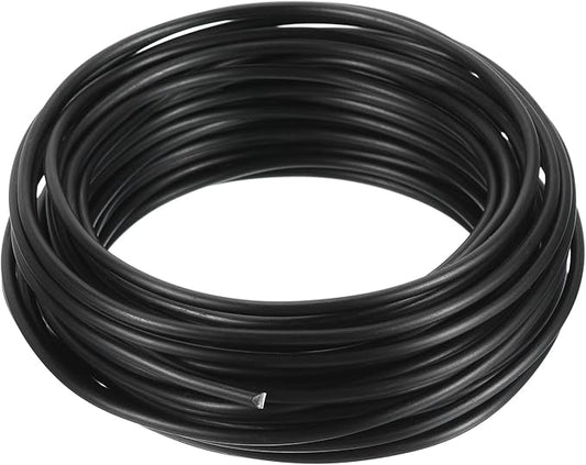 PATIKIL 3.0mm Bonsai Training Wire, Floral Wire Stems Anodized Aluminum Tree Wire 32.8 Feet Total for Gardening Branch Fixing, Black