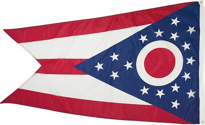 FlagSource Ohio Nylon State Flag, Made in USA, 5x8'