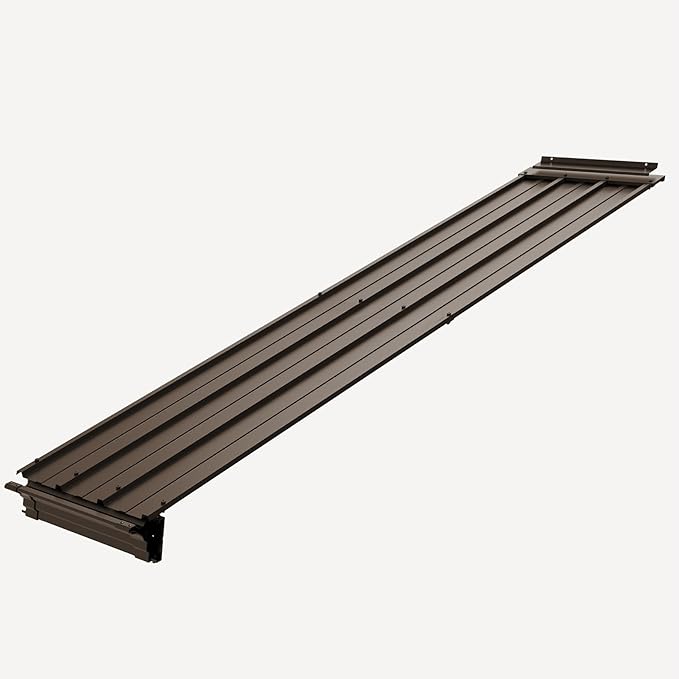 Gazebo Connector Kit - for 12ft Width Wall Mounted Gazebos, Durable Steel Expansion Linker, Rustproof & Easy Assembly for 12'x20' Lean to Gazebos - Brown