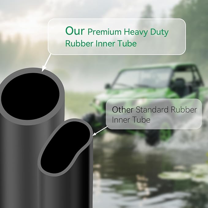 2 Pack 15x6.00-6" Inner Tubes 6.00/6.50-6 Replacement Lawn Mower Tire Tube with TR-13 Valve Stem for Yard Tractors, Wheelbarrows, ATVs, Golf Carts and More
