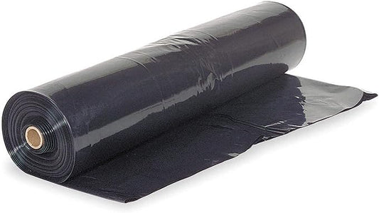 Farm Plastic Supply - Black Plastic Sheeting - 10 mil - (10' x 100') - Black Plastic Tarp, Polyethylene Vapor Barrier Plastic Sheeting, Painters Tarp, Roll of Heavy Duty Plastic