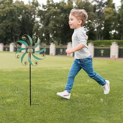 Stargarden Wind Spinner, Metal Outdoor Wind Sculptures & Spinners, Small Garden Pinwheels for Yard and Garden Decor