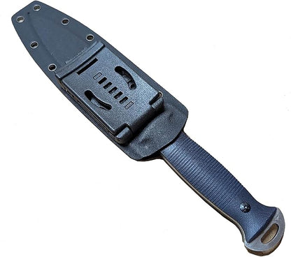 NLX Premier 12" Full Tang Stainless Steel Machete with G10 Handle & Durable PVC Kydex Sheath. for Collection, Gift and Camping Purpose (Black)