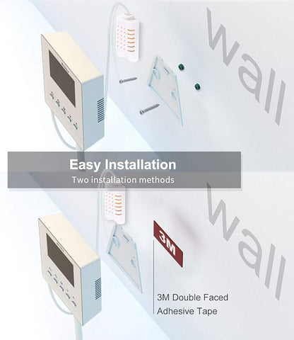 Briidea CO2 Controller and Monitor, Day and Night Programmable CO2 Controller with Remote Sensor for Greenhouses