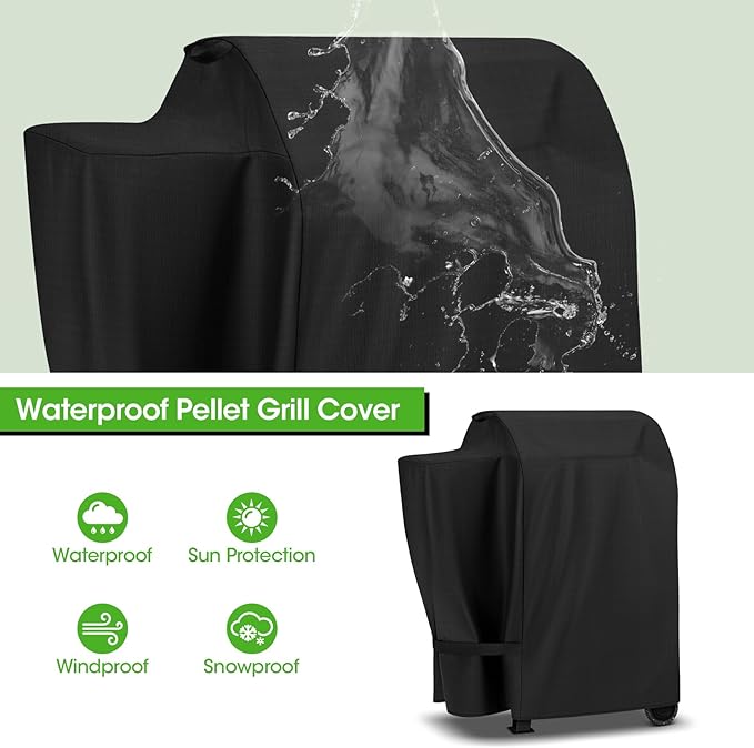 Grill Cover Compatible with Lexington 500, Wood Pellet Smoker Cover for Pit Boss Pro 600, Tailgater, Lexington 540, Waterproof Fade Resistant