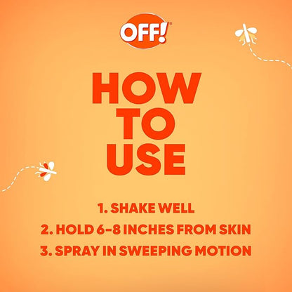 OFF! Family Care Insect & Mosquito Repellent, Bug Spray Containing 15% DEET, Protects Against Mosquitoes, 4 Oz, 2 Count