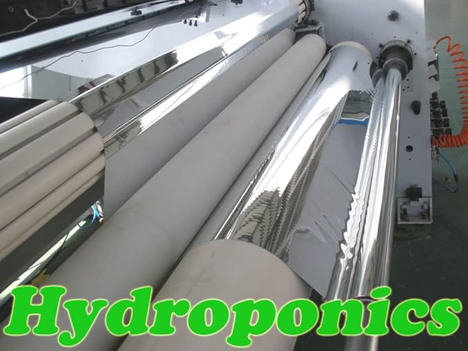 Hydroponic Reflective Mylar Mirror Sheeting 2 mil Thick Reflecting Grow Light Reflector for Indoor Garden Grow Room 150 ft Roll