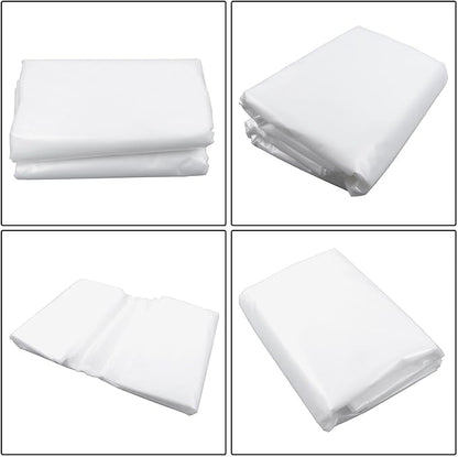 25 x 50FT Greenhouse Plastic Sheeting, 6 Mil Heavy Duty Clear Polyethylene Film, Covering for Gardening, Farming