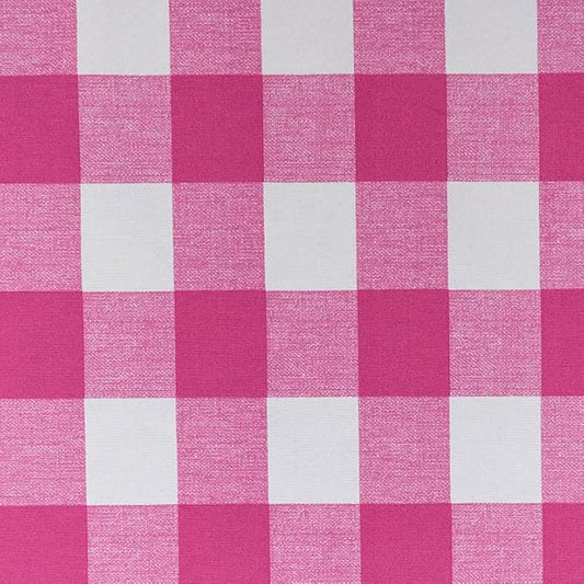 RSH DECOR Deep Seating Cushion with Pillow Back | 25” x 25.5” Seat | Water and Fade-Resistant Spun Fabric | Outdoor Chair Cushion Set for Patio Furniture | Classic Pink Buffalo Plaid