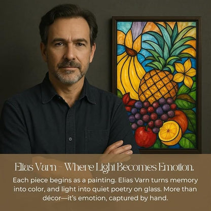 Customized Rectangle Rainbow Lotus Stained Glass Window Hanging, Suncatcher for Women, Stained Glass Window Decor Perfect Home Décor