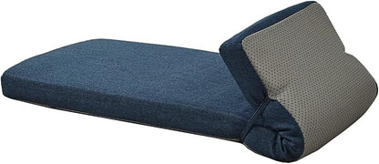 30 x 14 Inch Piano Bench Cushions for Indoor Furniture with Ties Non Slip Kitchen Dining Room Bench seat Cushion for Shoe Storage Ottoman Window Settee Pad，Navy Blue